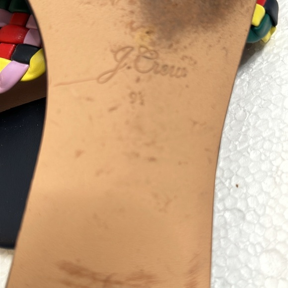 J crew Cora slide sandals multi color navy size 9.5 - Picture 4 of 6